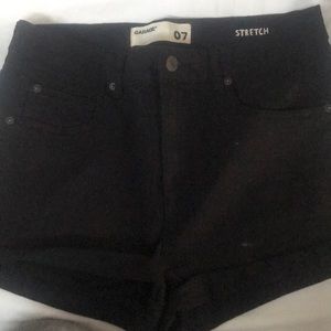 Garage high waisted black shorts